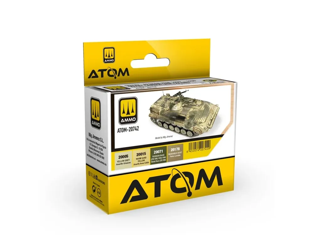 Sada akrylových barev ATOM - Soviet-Afghan War 1979-89 Soviet Camouflage Colors 4x20ml Kup Teď