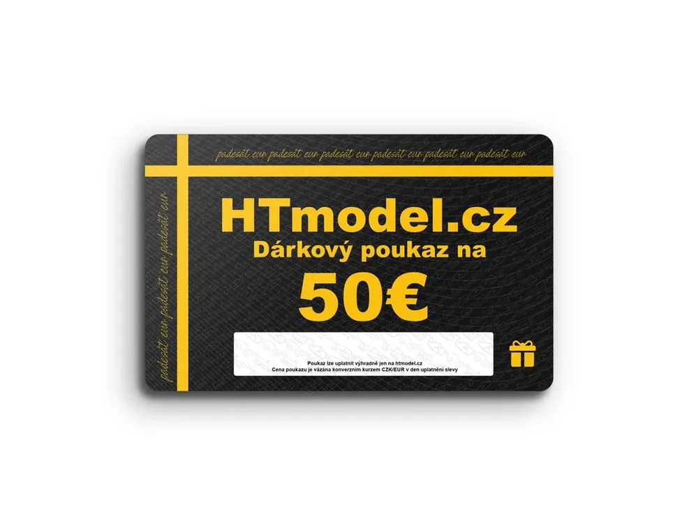 Elektronicka dárková poukázka CZ - 50 Nová Kolekce