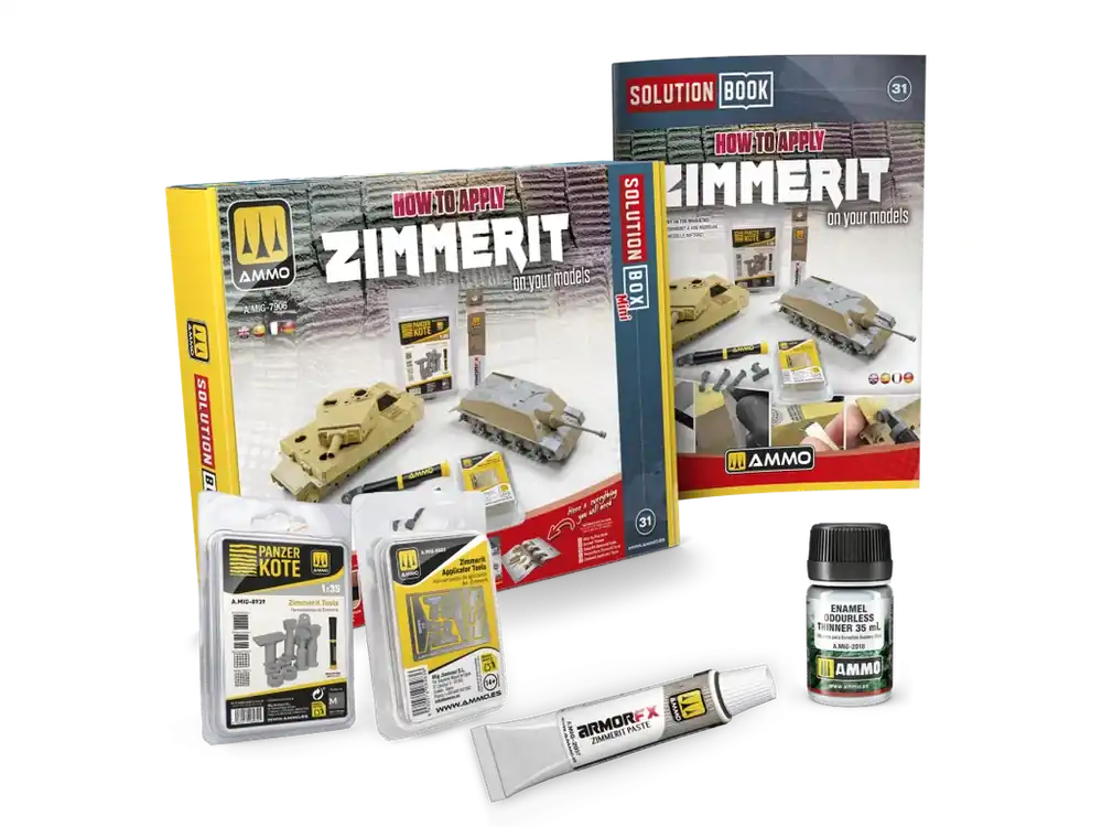Autentický SOLUTION BOX MINI 31 - How to Apply ZIMMERIT in scale