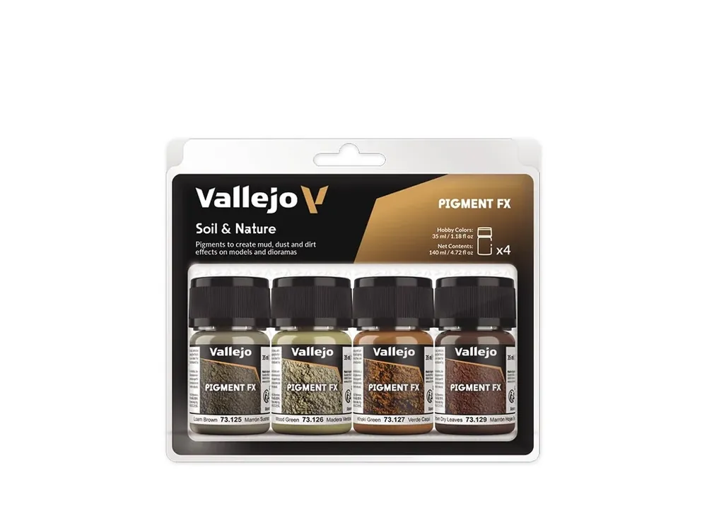 Sada pigmentů Vallejo Pigment FX - Soil & Nature 4x35ml Nakupujte Hned