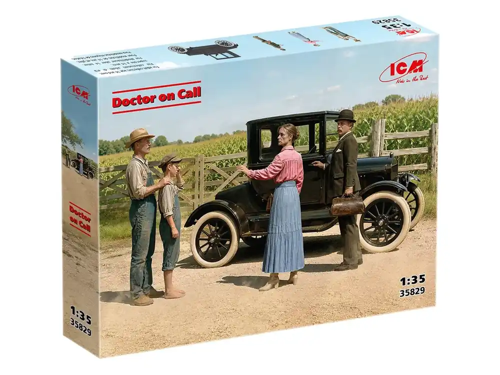 Aktuální Ford 1918 Model T Doctor on Call 1/35