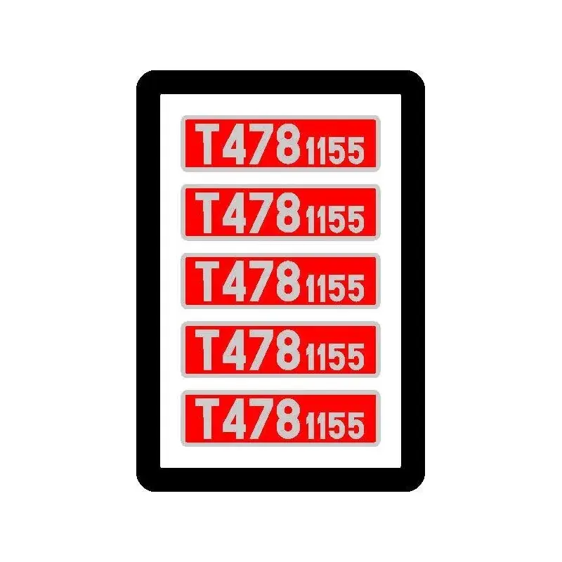 Aktuální H0 - Tabulky T458.10xx (červené)