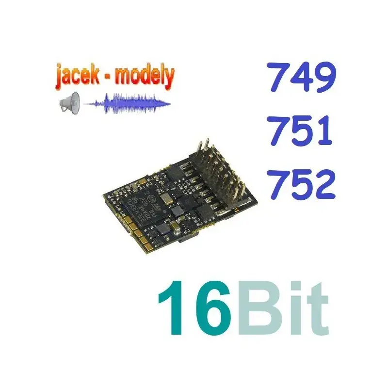 Rychlé Dodání Zvukový dekodér pro 752.035 ČSD, ČD, ZSSK - TT MTB (MS480P16/)