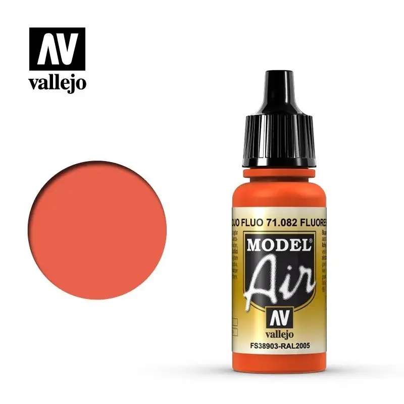 Vallejo Model Air 71082 Fluorescent Red (17ml) Must-Have
