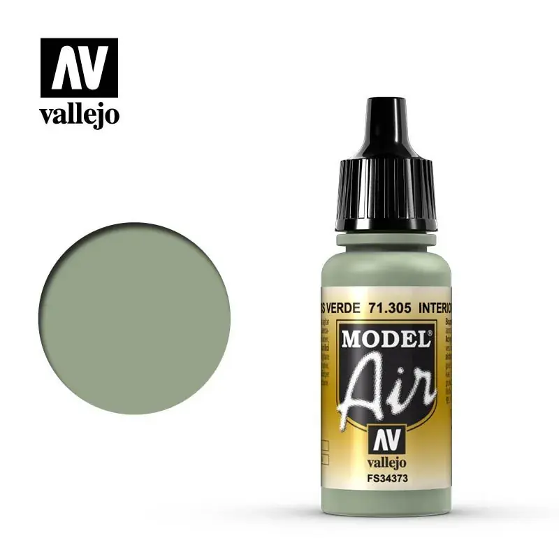 Nová Kolekce Vallejo Model Air 71305 Interior Grey Green (17ml)