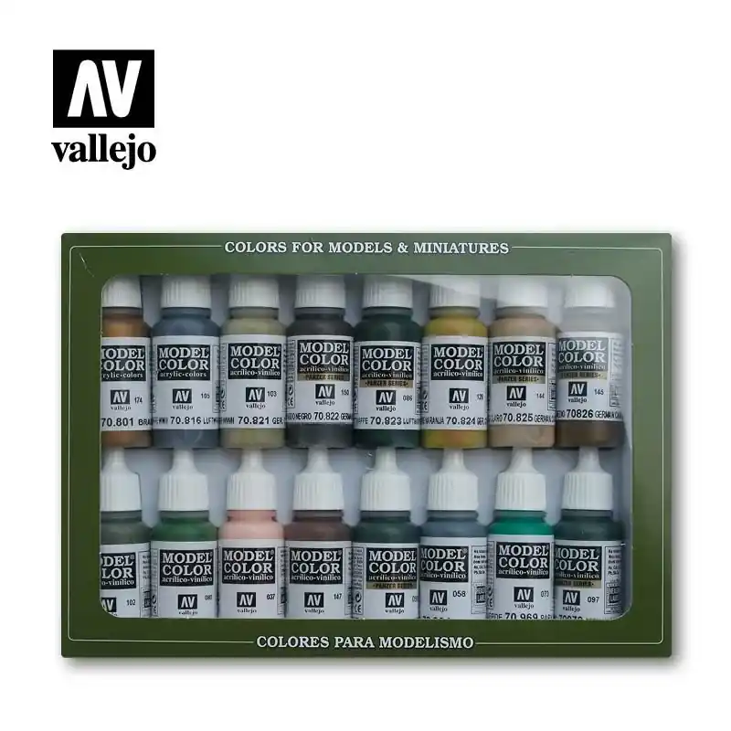 Rychlé Dodání Vallejo Model Color 16 color Set 70114 German Camouflage (16)