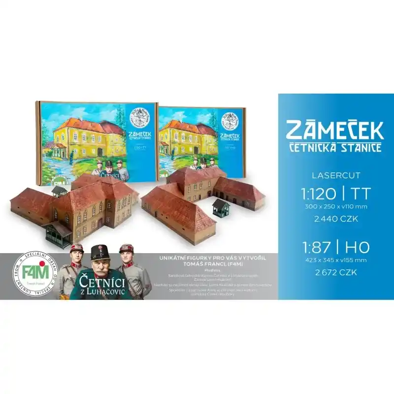 H0 - Zámeček - Četnická stanice (stavebnice) Novinka
