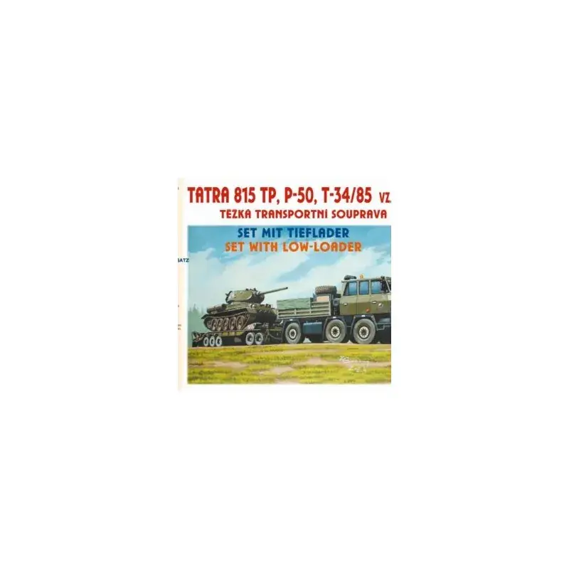 Přímo Od Výrobce H0 - Tatra 815 6×6 TP, P-50, T-34/85 vz. 53CS, stavebnice