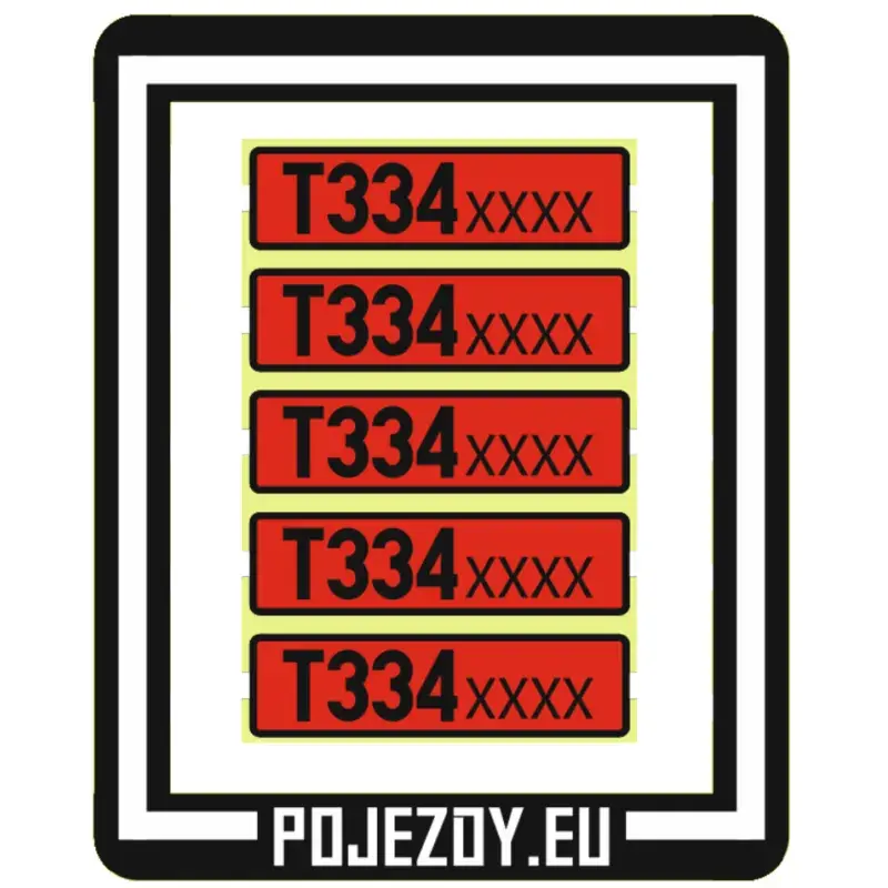 Akční Cena H0 - Tabulky T334.01xx (červené)