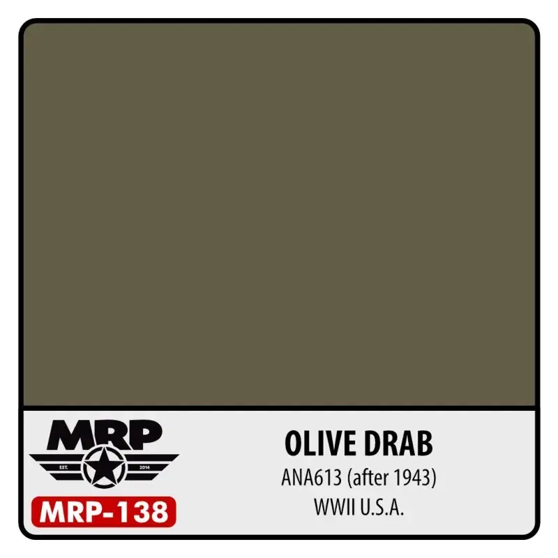 WWII US - Olive Drab ANA613 (after 1943) (30 ml) Novinka
