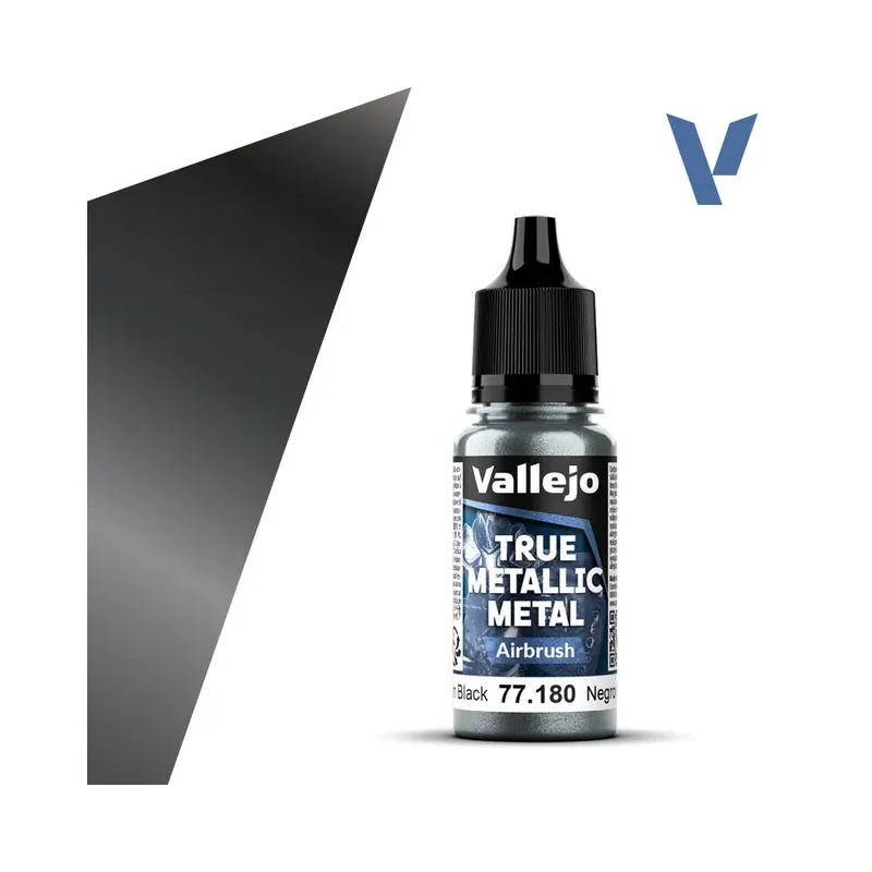 Obsidian Black (18 (Airbrush) - Vallejo True Metallic Metal 77180 (18ml) Koupit Online