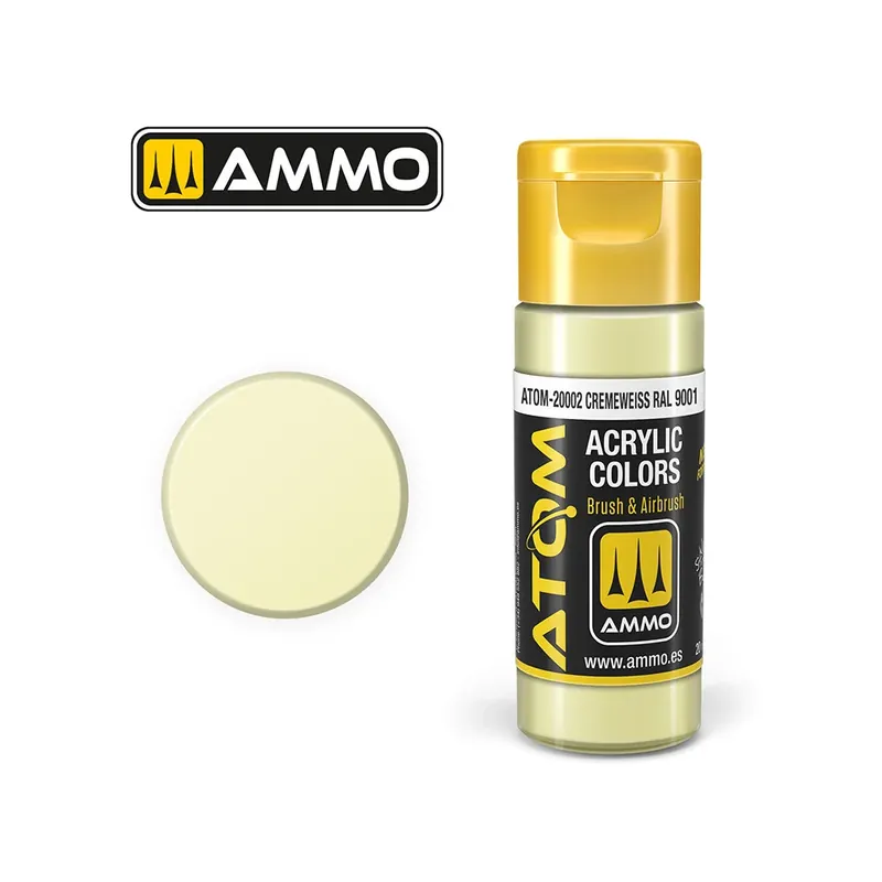 ATOM COLOR Cremeweiss RAL 9001 (20ml) Zlevněný