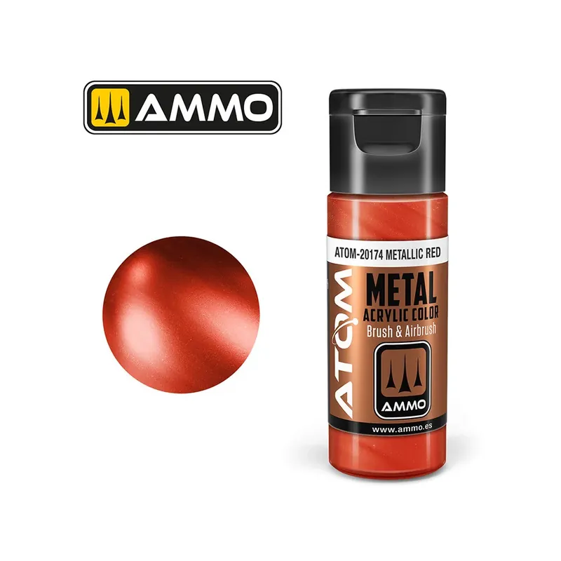 Novinka ATOM METALLIC Red (20ml)