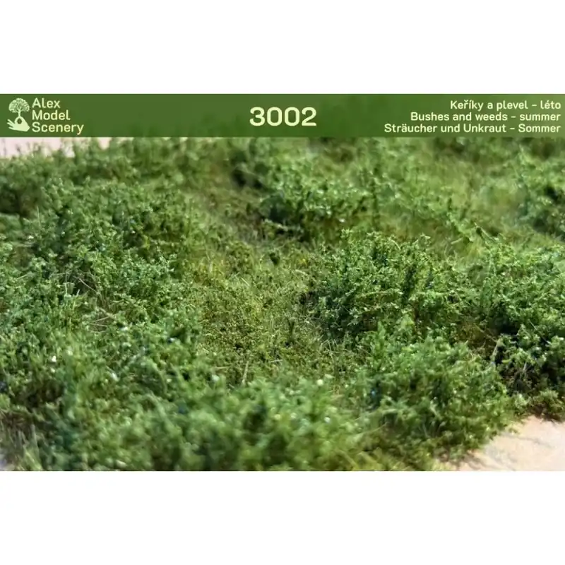 Originální Keříky a plevel - léto (travní foliáž Alex Model Scenery 3002)