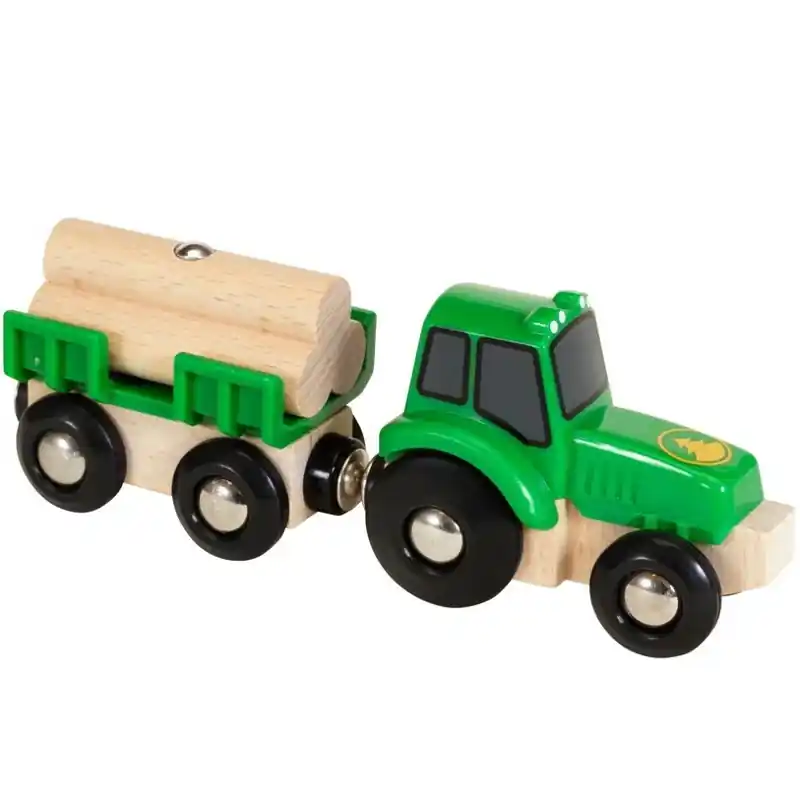 Vláčkodráha auto - Traktor s přívěsem a nákladem (Brio) Bezpečná Platba