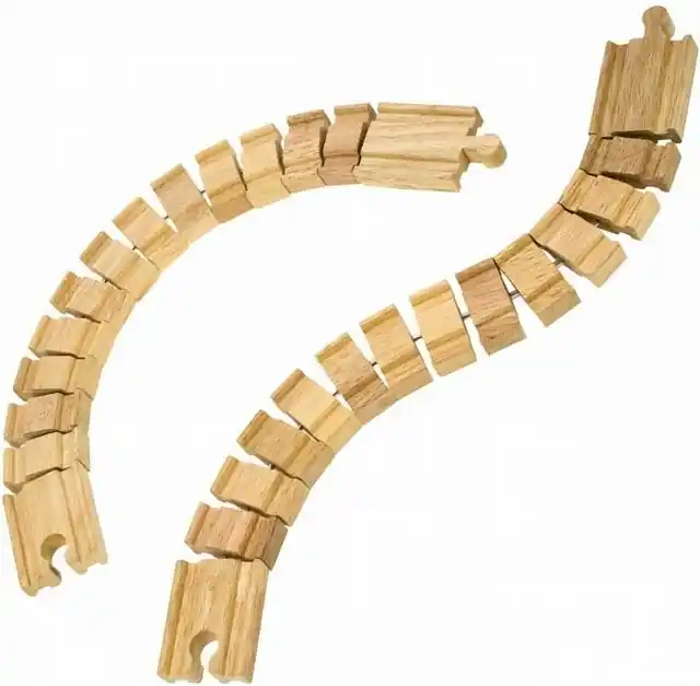 Výprodej Vláčkodráha koleje - Ohebná kolej, 2ks (Bigjigs)