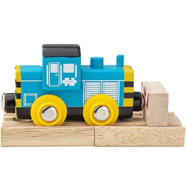 Vláčkodráha mašinka - Lokomotiva replika Class 7 Diesel Shunter + 2 koleje (Bigjigs) Nová Kolekce