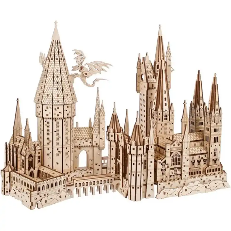 3D mechanický model - Hrad Bradavice, Harry Potter (Ugears) Autentický