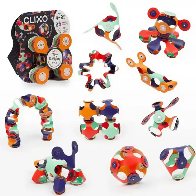 Bezpečná Platba CLIXO - Tiny & Mighty Space magnetická stavebnice, 9 kusů
