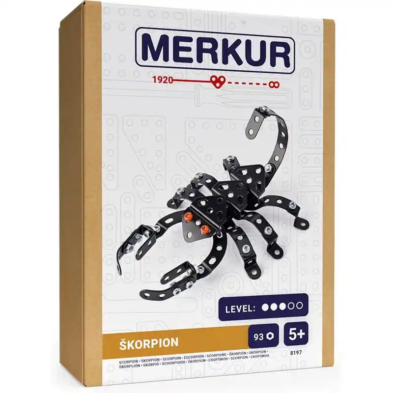 Nová Kolekce Merkur - Mini Broučci Škorpion, 93 dílků