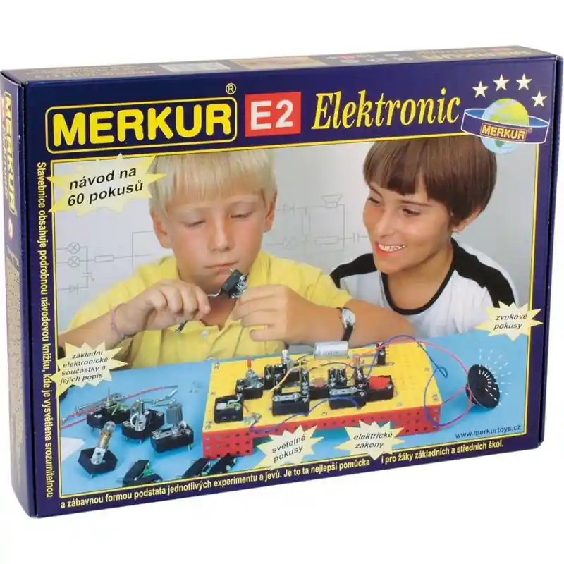 Top Prodej Merkur - Stavebnice E2 Elektronic - 60 pokusů