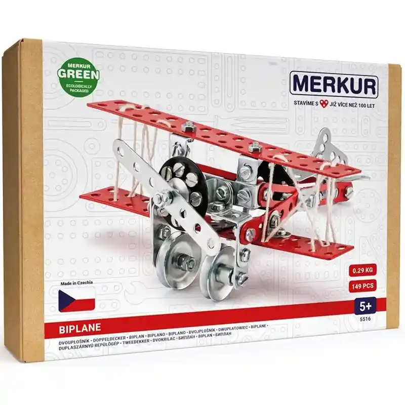 Merkur - Dvouplošník, 149 dílků Nízká Cena