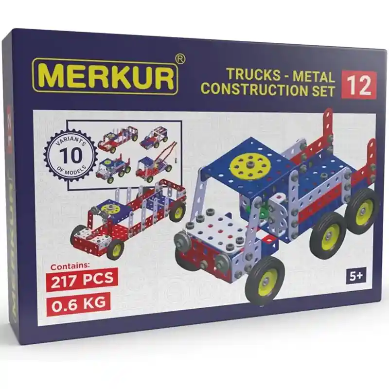 Merkur - Stavebnice M12 Odtahová vozidla - 10 modelů, 217 dílků Zlevněný