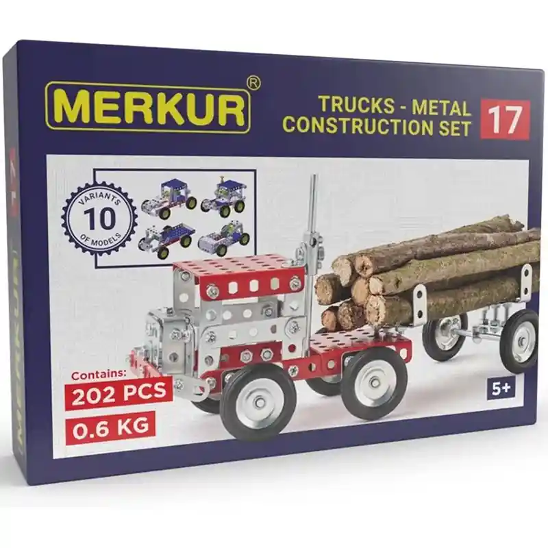 Merkur - Stavebnice M17 Kamióny - 10 modelů, 202 dílků Speciální Cena