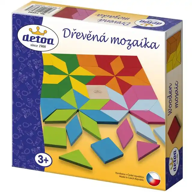 Mozaika - Dřevěná v krabici, 49 dílků (Detoa) Přímo Od Výrobce