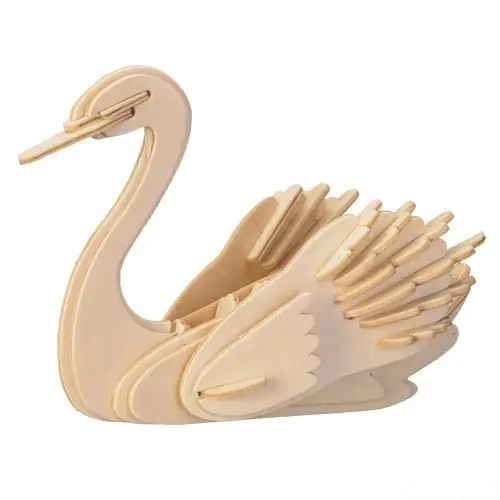 Novinka 3D Puzzle přírodní - Labuť