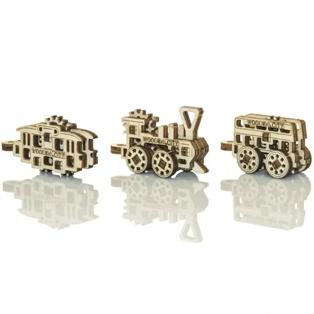 3D mechanický model - Widgets, Doprava veřejná (Wooden City) Výprodej