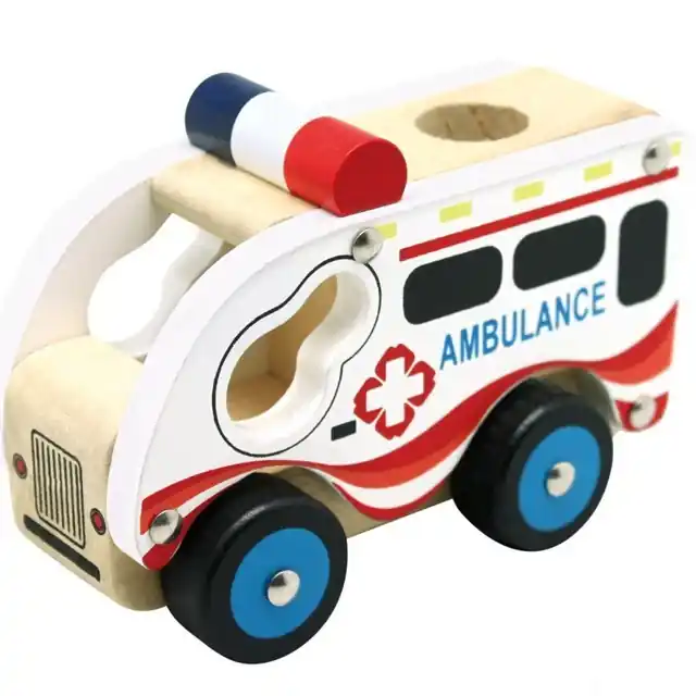 Akce Auto - Ambulance dřevěné (Bino)