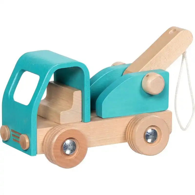 Novinka Auto - Dřevěné odtahové modré (Goki)