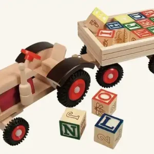 Auto - Traktor s vlečkou a kostkami ABC (Bino) Přímo Od Výrobce