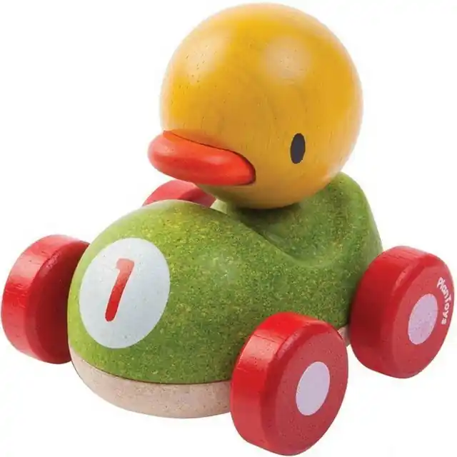 Nízká Cena Auto - Závodník kachna dřevěné (PlanToys)