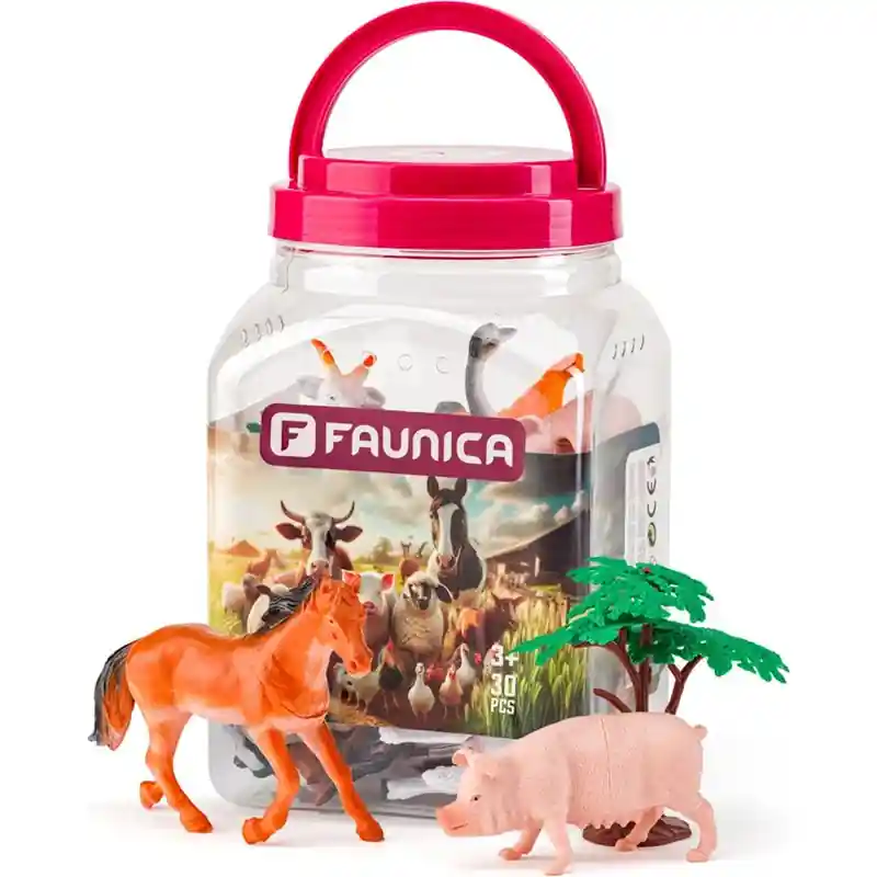 Faunica - Zvířátka set, Mega tuba Farma, 30 dílů Sezónní Sleva