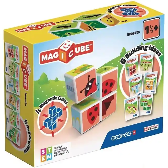 Geomag - Magicube, Hmyz 4 kostky Vrácení Zdarma