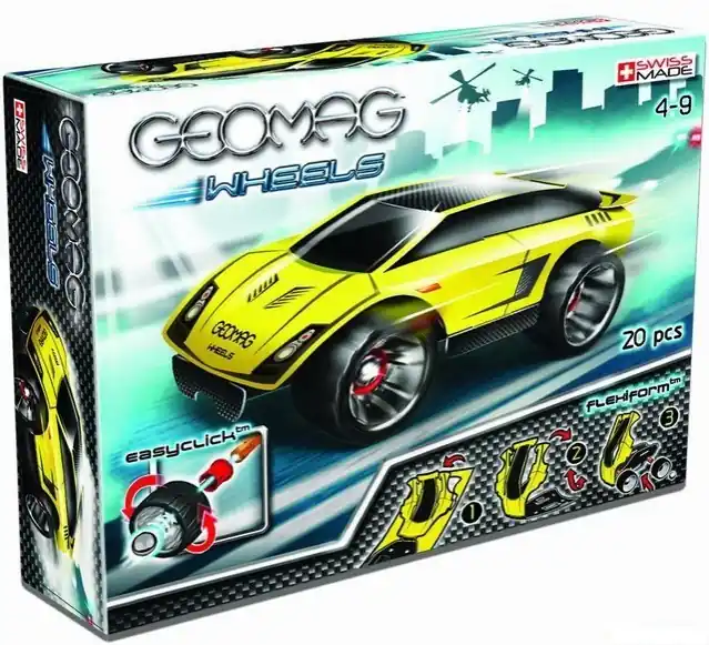 Víkendová Akce Geomag - Wheels A, jedno auto, 20 dílků
