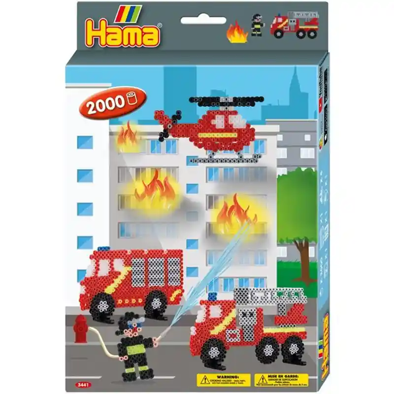 Hama zažehlovací korálky - MIDI Box, 2000ks Hasiči Expresní Doručení