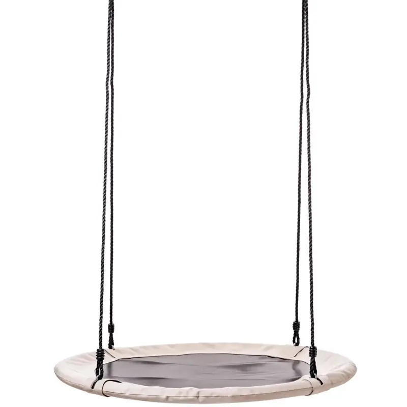 Bezpečná Platba Houpačka - Houpací kruh, béžový, průměr 100cm (Woody)
