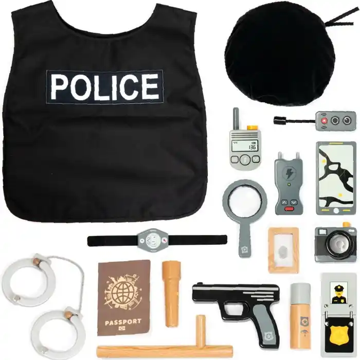 Hrací sada tématická - Policejní dřevěná (UMU) Ihned K Objednání