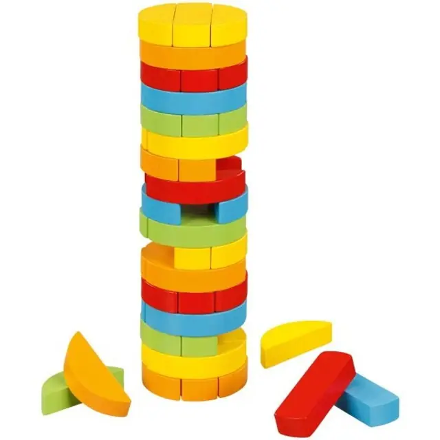 Expresní Doručení Jenga barevná - Oválná menší (Goki)