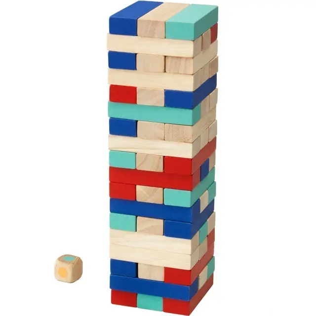 Omezená Nabídka Jenga barevná - Společenská hra LATTJO (Ikea)