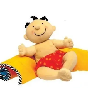 Víkendová Akce K’s Kids - Hadrový panáček s dekou, světlý