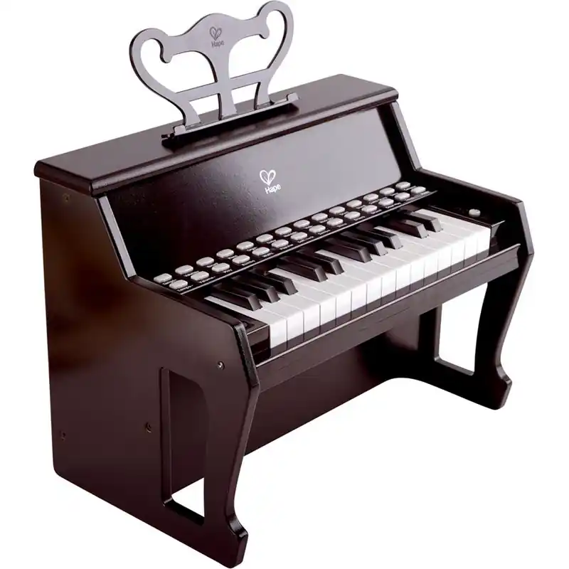 Klavír dětský - Piano černé, Uč se světly (Hape) Dokud Zásoby Vydrží