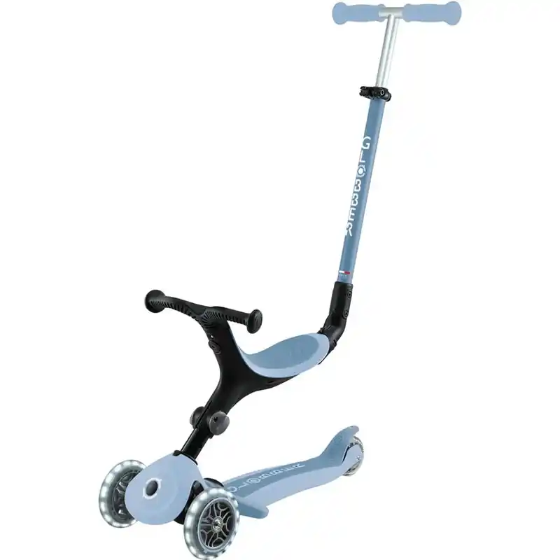 Koloběžka Globber - Go-Up Active Lights Ecologic 3v1, Blueberry Must-Have