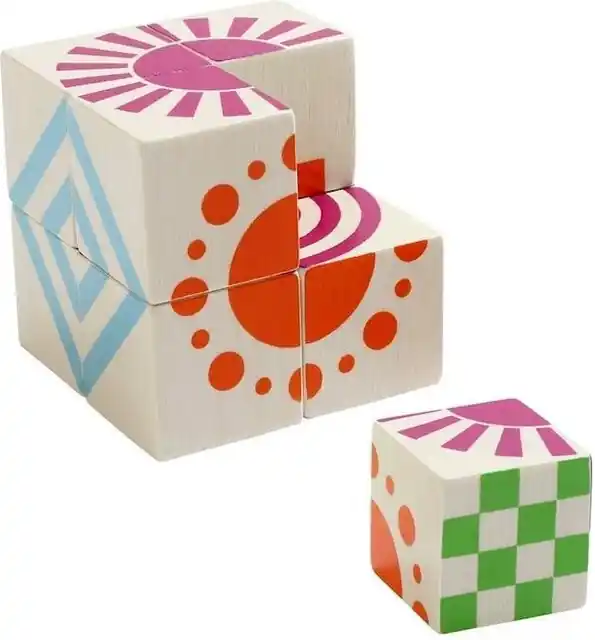 Aktuální Kostky obrázkové 8ks - Puzzle kostka (Voila)