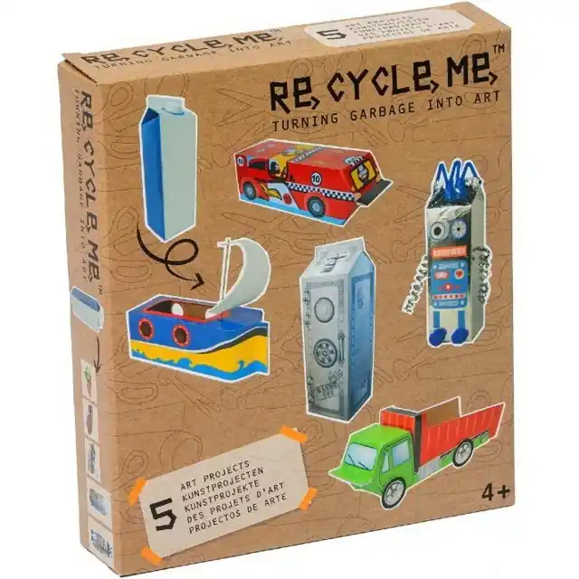 Sezónní Sleva Kreativní sada - Re-cycle-me, Pro kluky, Krabice od mléka