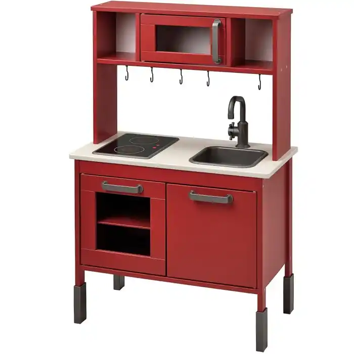 Kuchyňka dětská - Dřevěná, DUKTIG červená (Ikea) Výhodná Nabídka