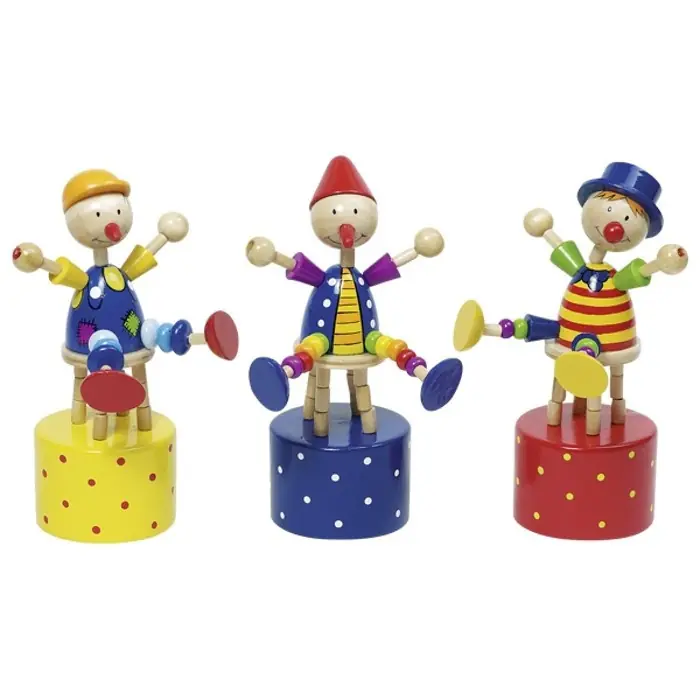 Sezónní Sleva Mačkací figurka - Klaun na židličce, 1ks (Goki)